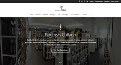 Desktop Screenshot of bodegascollado.com